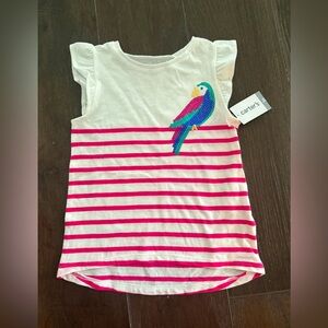 💖Cute Carter’s t shirt with a parrot 🦜 size 3T🌸